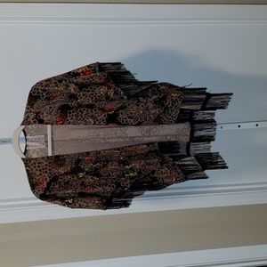 2. Tops - Mauve brand open front topper
